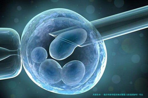 临沂市助孕医院做试管婴儿能选胚胎吗？可以生子吗？
