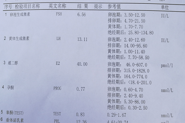 排卵障碍检查应在经前做